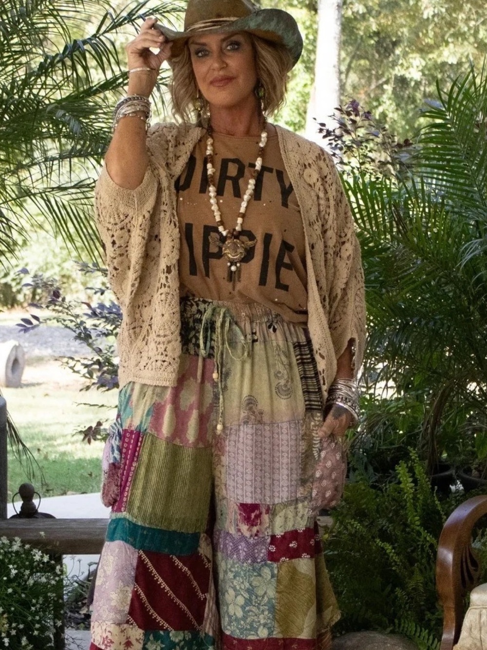 Jaded, Gypsy brand new with tags patchwork, wide leg, cargo pants